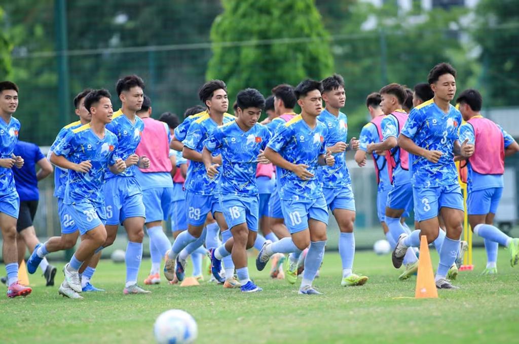 U19 Việt Nam tự tin bước vào hành trình chinh phục chức vô địch U19 Đông Nam Á. (Nguồn: VFF)
