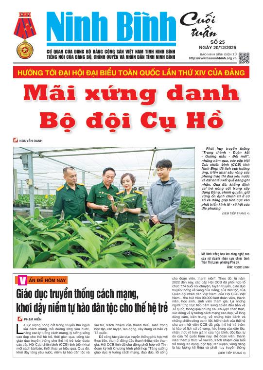 Ninh Bình cuối tuần số 25 (20/12/2025)