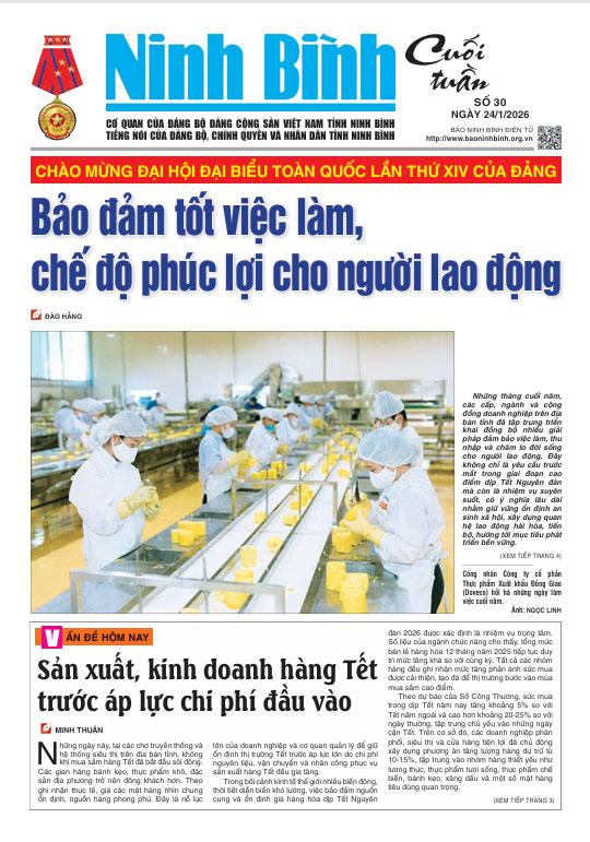Ninh Bình cuối tuần số 30 (24/1/2026)