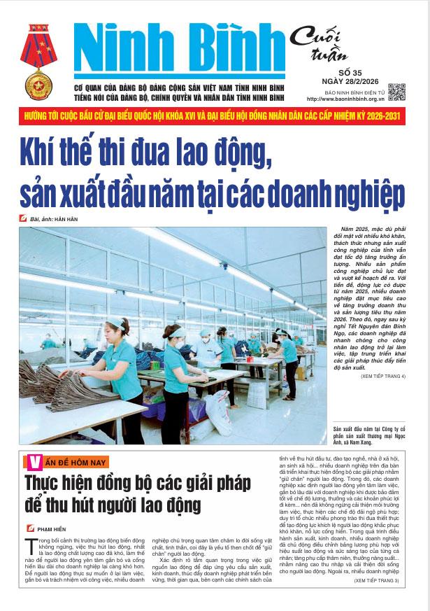 Ninh Bình cuối tuần số 35 (28/2/2026)