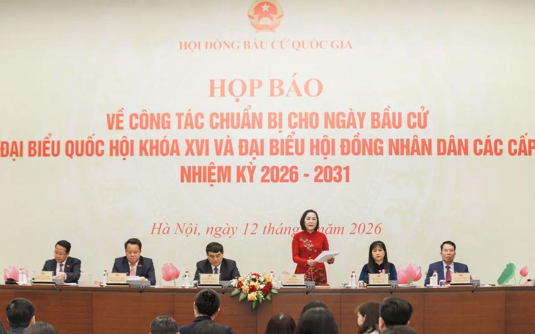 Quang cảnh họp báo.