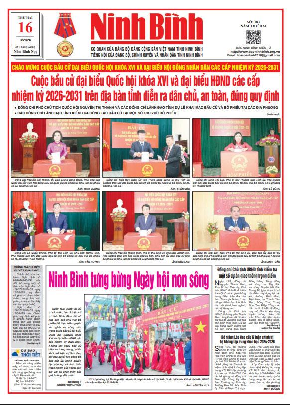 Ninh Bình thời sự số 183 (16/3/2026)