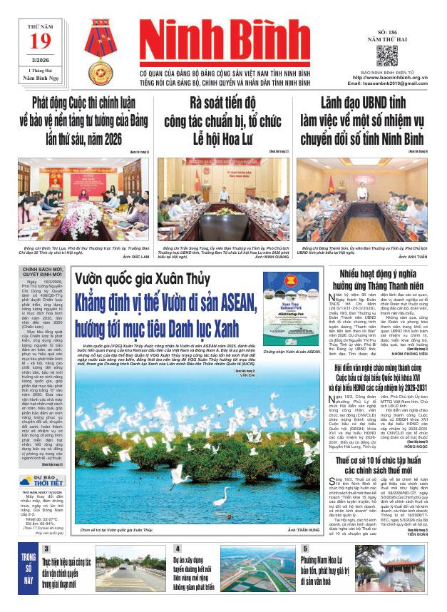 Ninh Bình thời sự số 186 (19/3/2026)