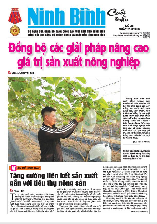 Ninh Bình cuối tuần số 38 (21/3/2026)
