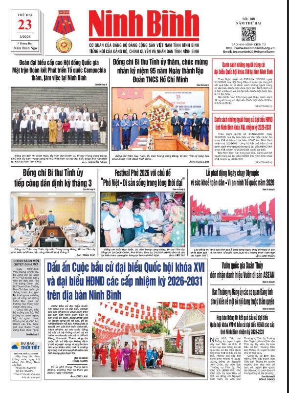 Ninh Bình thời sự số 188 (23/3/2026)
