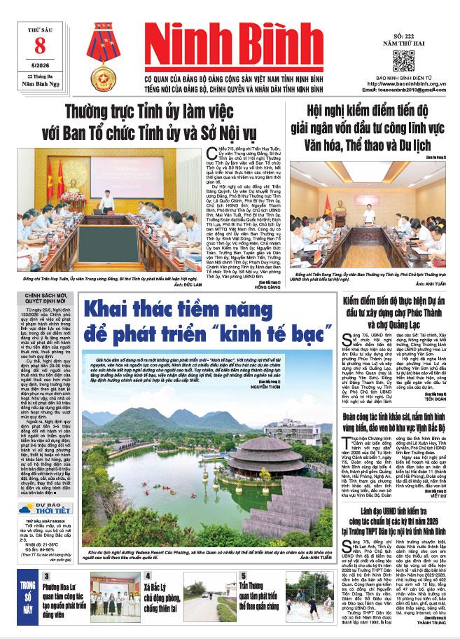 Ninh Bình thời sự số 222 (8/5/2026)