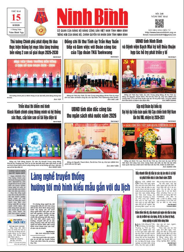 Ninh Bình thời sự số 248 (15/6/2026)