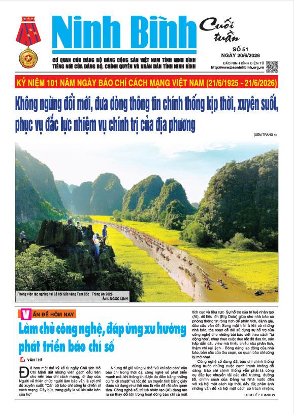 Ninh Bình cuối tuần số 51 (20/6/2026)
