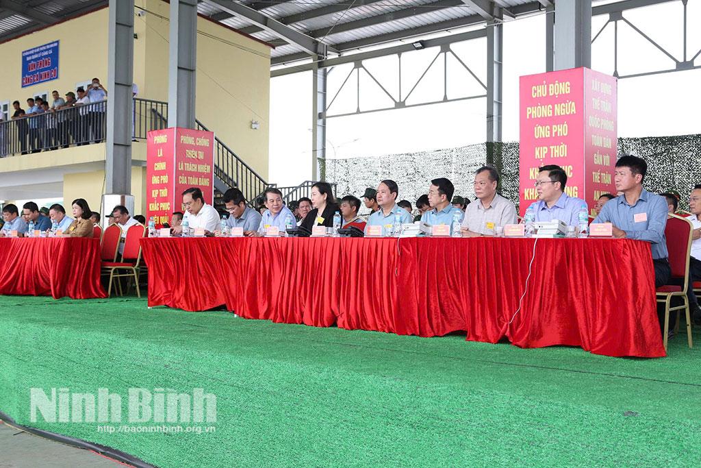 Diễn tập thử phòng thủ dân sự ứng phó bão mạnh, siêu bão và tìm kiếm cứu nạn tỉnh Ninh Bình năm 2026
