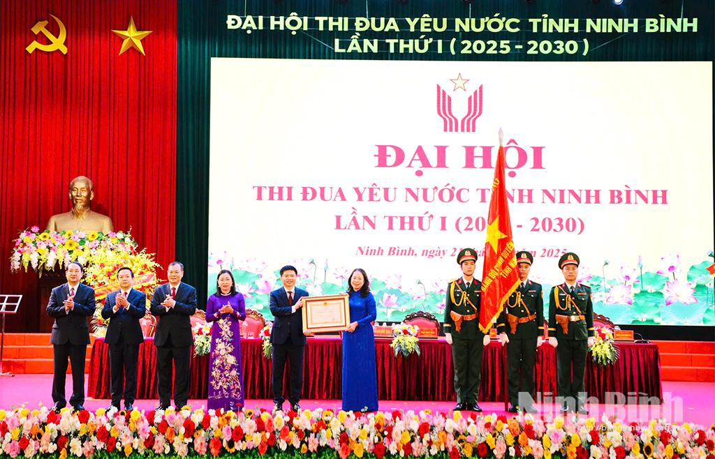 Đồng chí Phó Chủ tịch nước Võ Thị Ánh Xuân dự Đại hội Thi đua yêu nước tỉnh Ninh Bình lần thứ I, giai đoạn 2025 - 2030