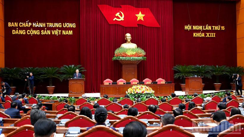 Quang cảnh phiên bế mạc hội nghị. (Ảnh: ĐĂNG KHOA)