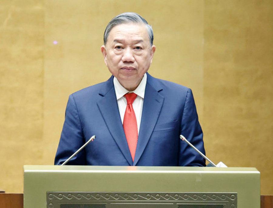 Tổng Bí thư Tô Lâm phát biểu chỉ đạo tại Hội nghị. Ảnh: Thống Nhất (TTXVN)