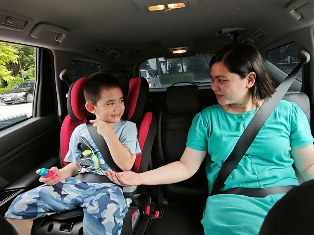 Một thiết bị ghế an toàn cho trẻ em trên xe ôtô. (Ảnh: PV/Vietnam+)