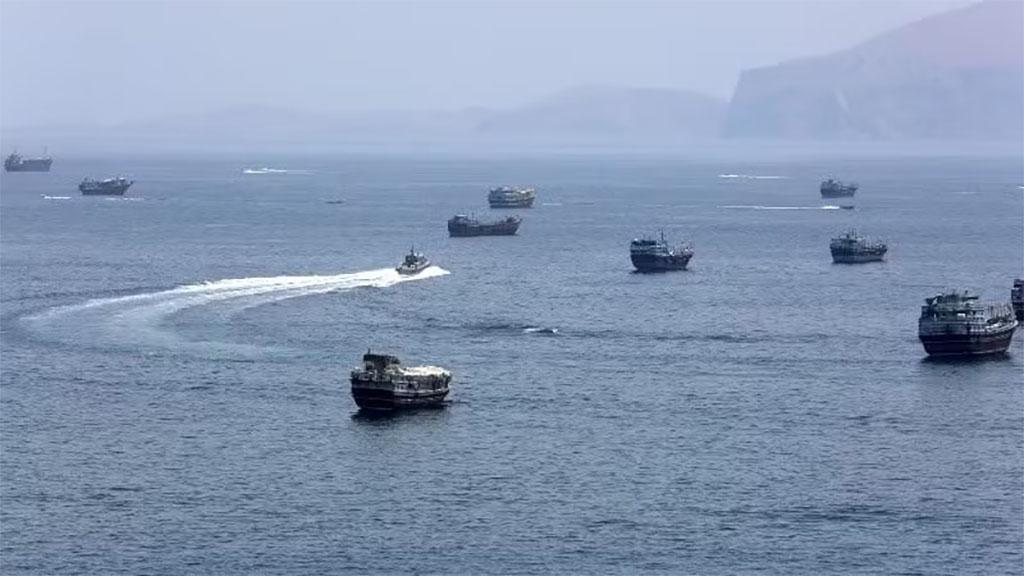 Quang cảnh eo biển Hormuz ngày 20/6/2026. (Ảnh: THX/TTXVN)