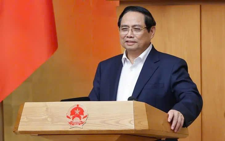 Thủ tướng Phạm Minh Chính phát biểu khai mạc phiên họp Chính phủ thường kỳ tháng 1/2026. Ảnh: VGP/Nhật Bắc