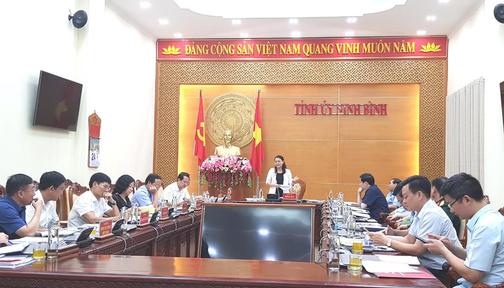 Hội nghị Ban Thường vụ Tỉnh ủy