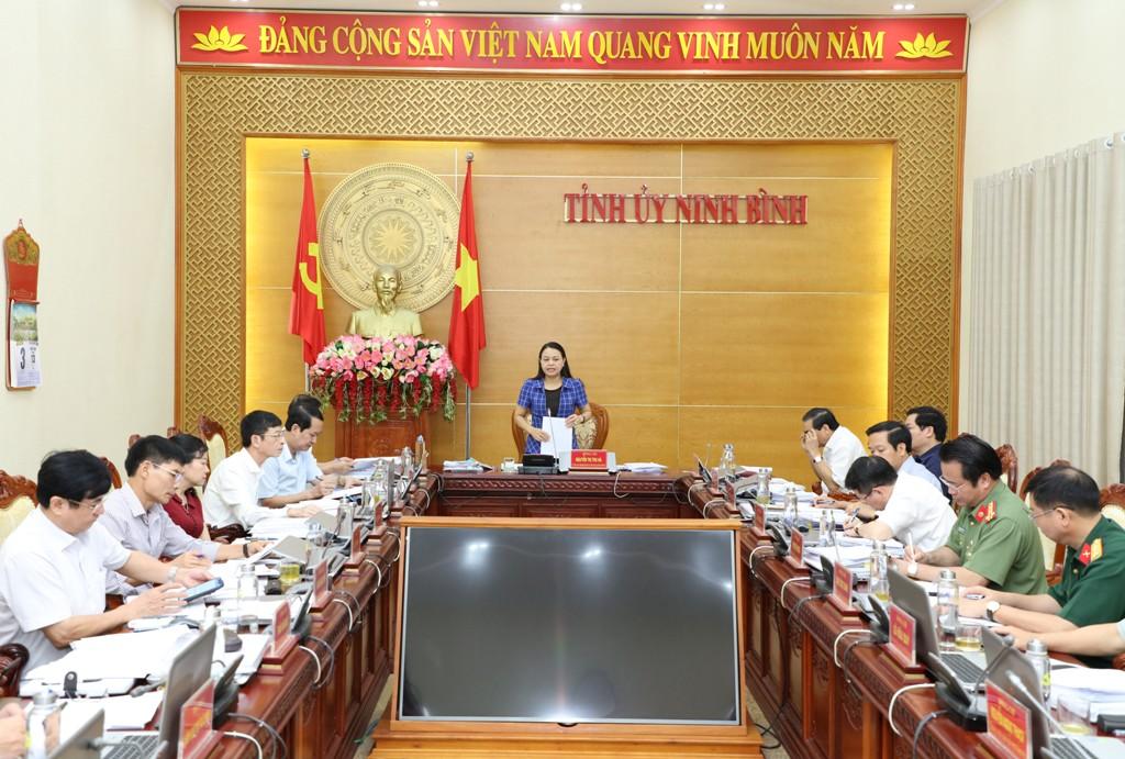 Hội nghị Ban Thường vụ Tỉnh ủy