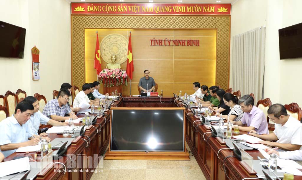 Giao ban công tác dân vận quý III