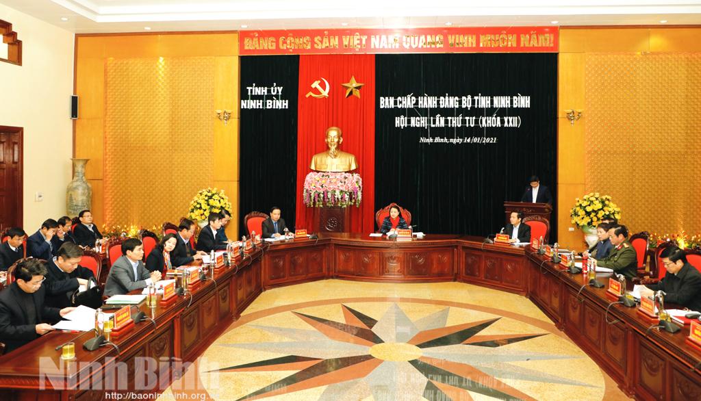 Hội nghị lần thứ tư Ban Chấp hành Đảng bộ tỉnh khóa XXII