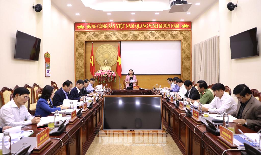 Hội nghị Ban Thường vụ Tỉnh ủy