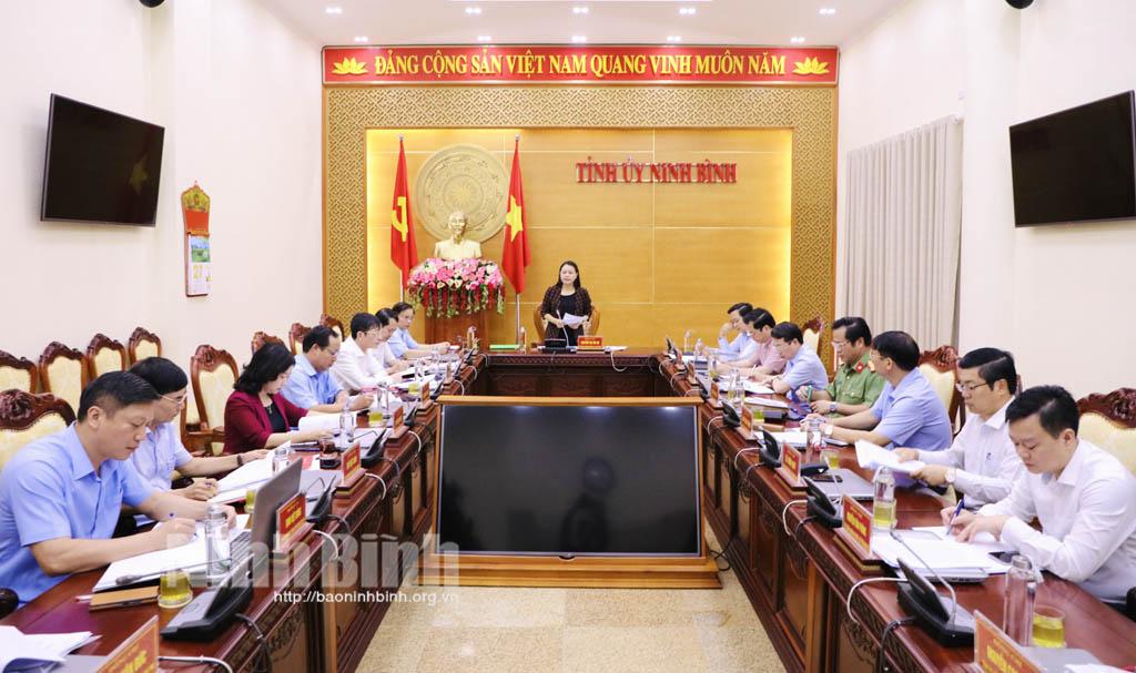 Hội nghị Ban Thường vụ Tỉnh ủy