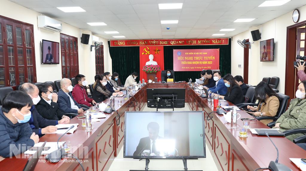 Hội nghị trực tuyến triển khai nhiệm vụ công tác bảo hiểm xã hội năm 2022