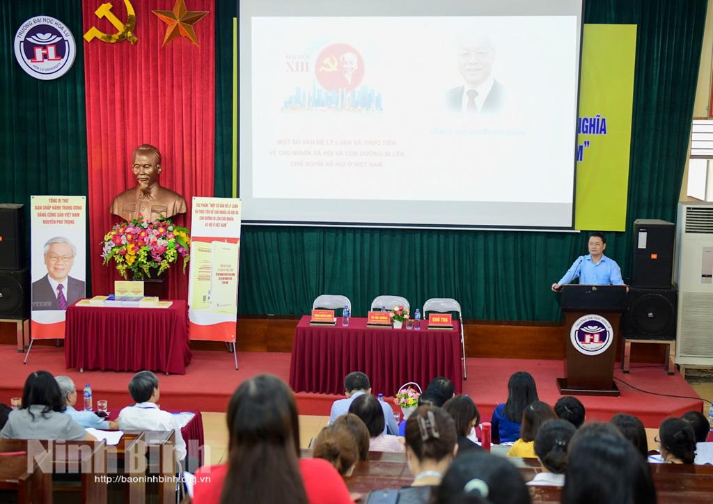Trường Đại học Hoa Lư tổ chức tọa đàm về tác phẩm của Tổng Bí thư Nguyễn Phú Trọng