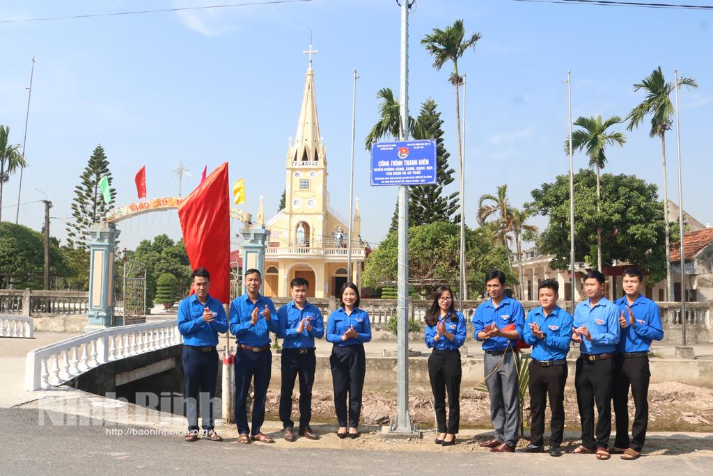 Huyện đoàn Kim Sơn khánh thành các công trình thanh niên