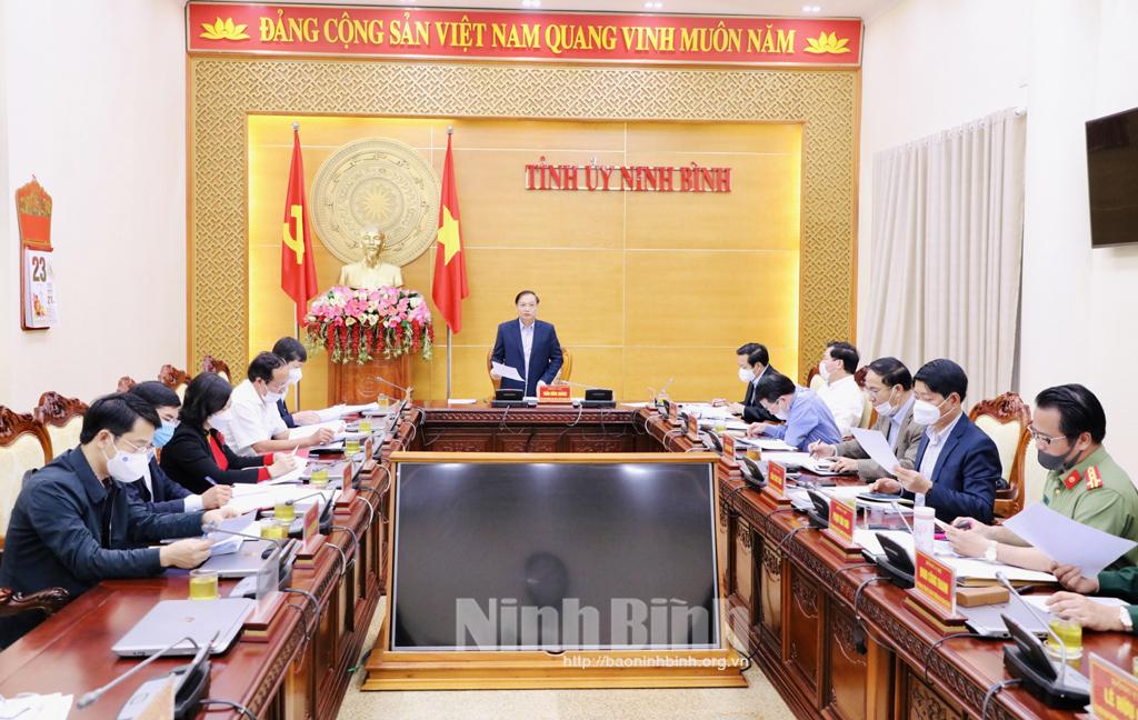 Hội nghị Ban Thường vụ Tỉnh ủy