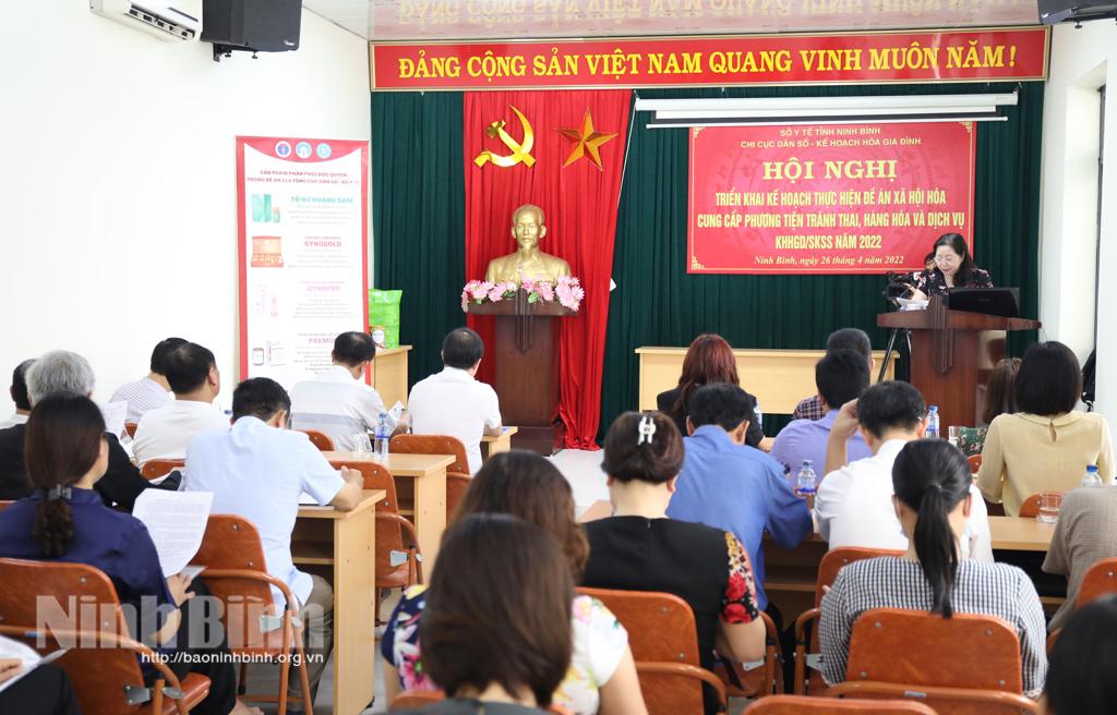 Triển khai kế hoạch thực hiện Đề án xã hội hóa cung cấp phương tiện tránh thai, hàng hóa và dịch vụ KHHGĐ/SKSS năm 2022