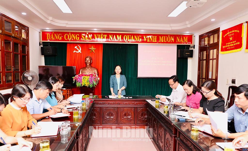 Ban Dân vận Tỉnh ủy triển khai nhiệm vụ 6 tháng cuối năm