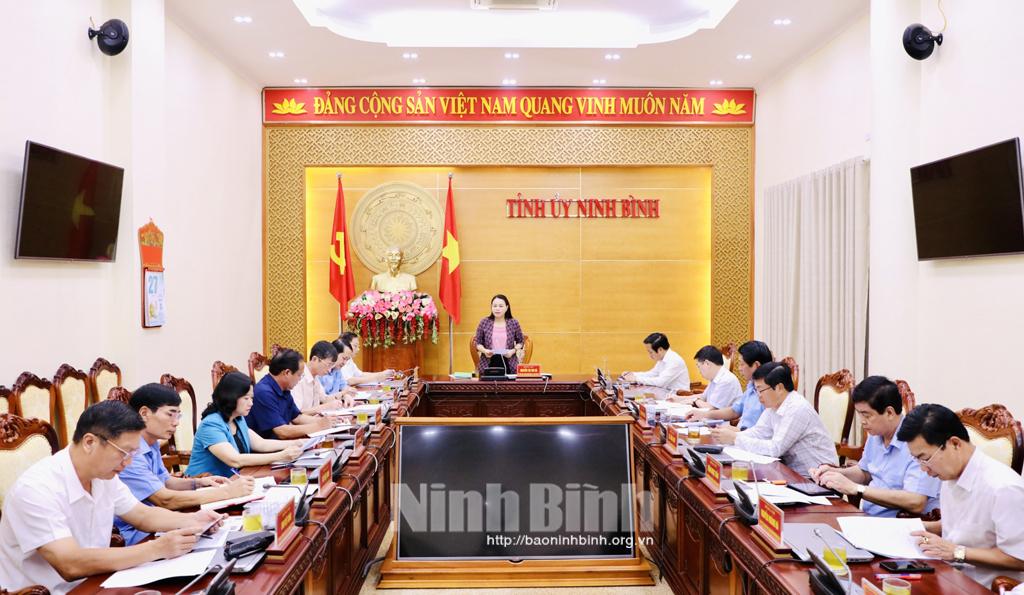 Hội nghị Ban Thường vụ Tỉnh ủy