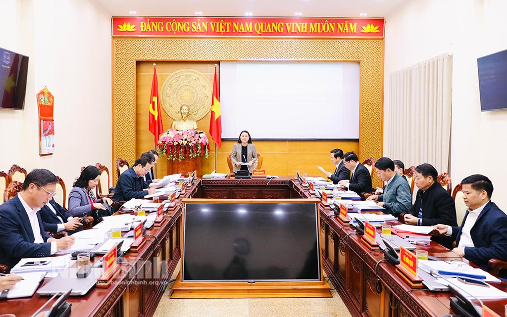 Hội nghị Ban Thường vụ Tỉnh ủy