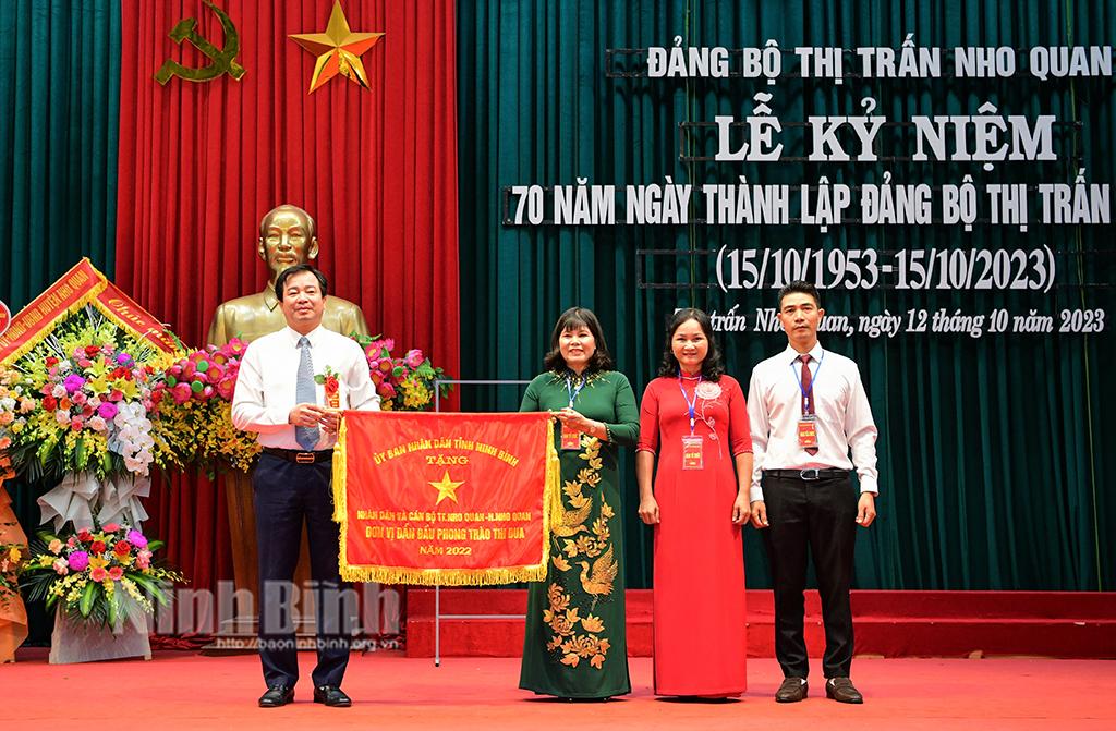 Đảng bộ thị trấn Nho Quan kỷ niệm 70 năm ngày thành lập Đảng bộ