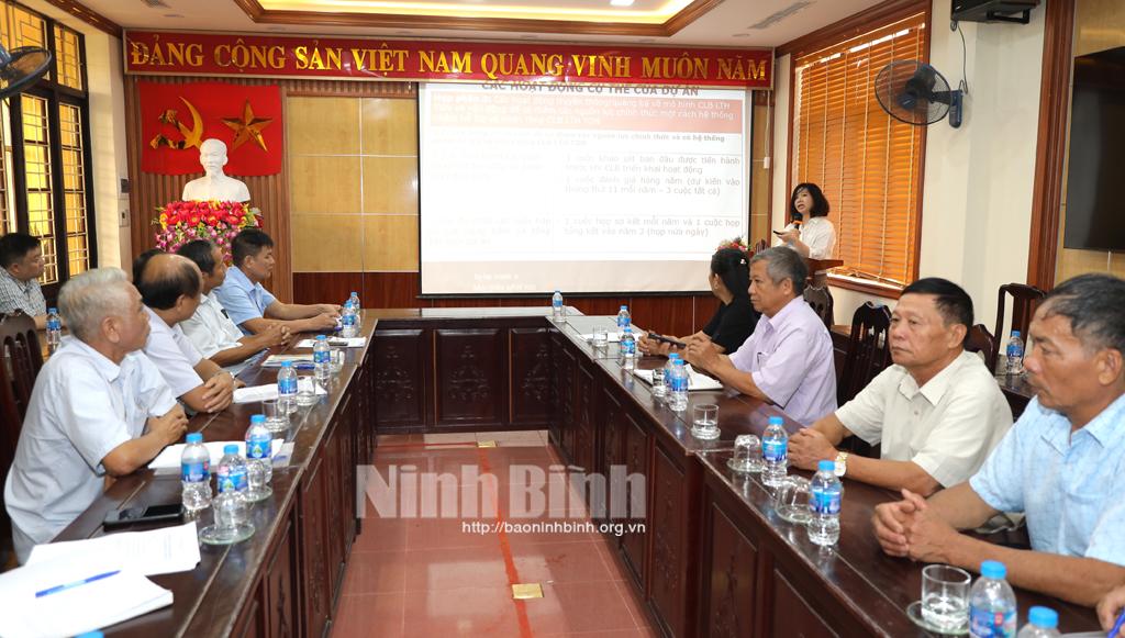 Họp định hướng triển khai Dự án VIE085 tại Ninh Bình