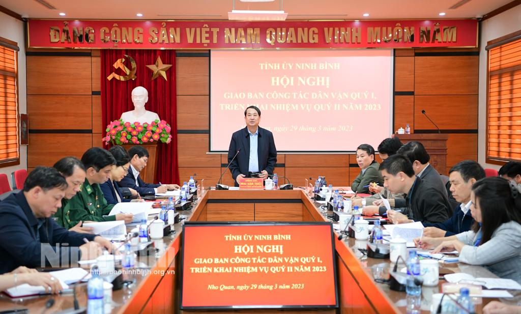 [Video] Giao ban công tác dân vận