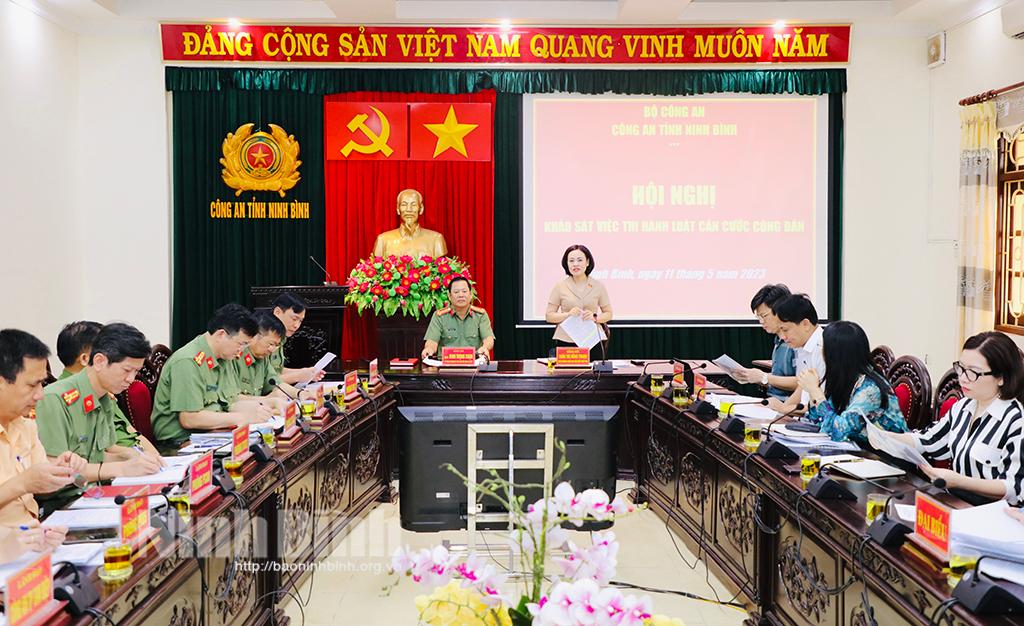 Đoàn đại biểu Quốc hội tỉnh khảo sát việc thi hành Luật Căn cước công dân