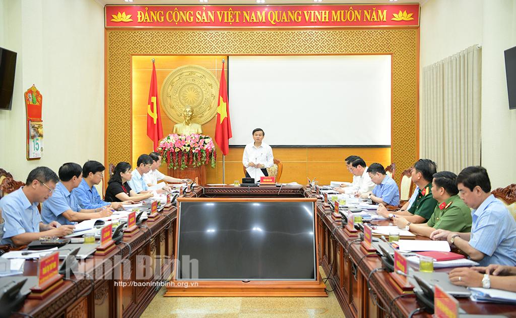 Ban Thường vụ Tỉnh ủy cho ý kiến vào một số nội dung quan trọng