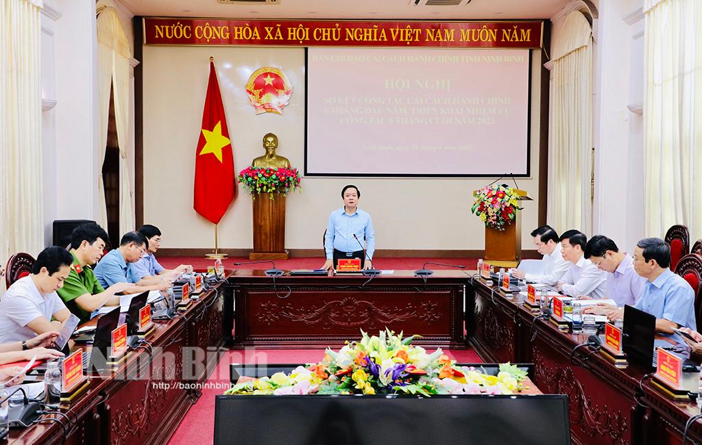 Triển khai nhiệm vụ công tác Cải cách hành chính 6 tháng cuối năm 2023