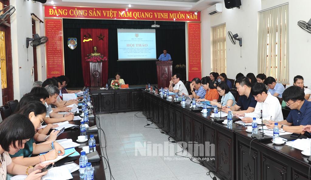 Hội thảo về kết quả kiểm tra văn bản liên quan đến việc triển khai thực hiện các nghị quyết của Quốc hội về các chương trình mục tiêu Quốc gia