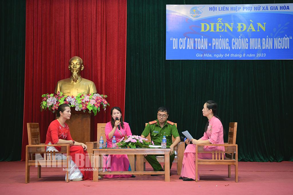 Tổ chức diễn đàn "Di cư an toàn, phòng chống mua bán người"