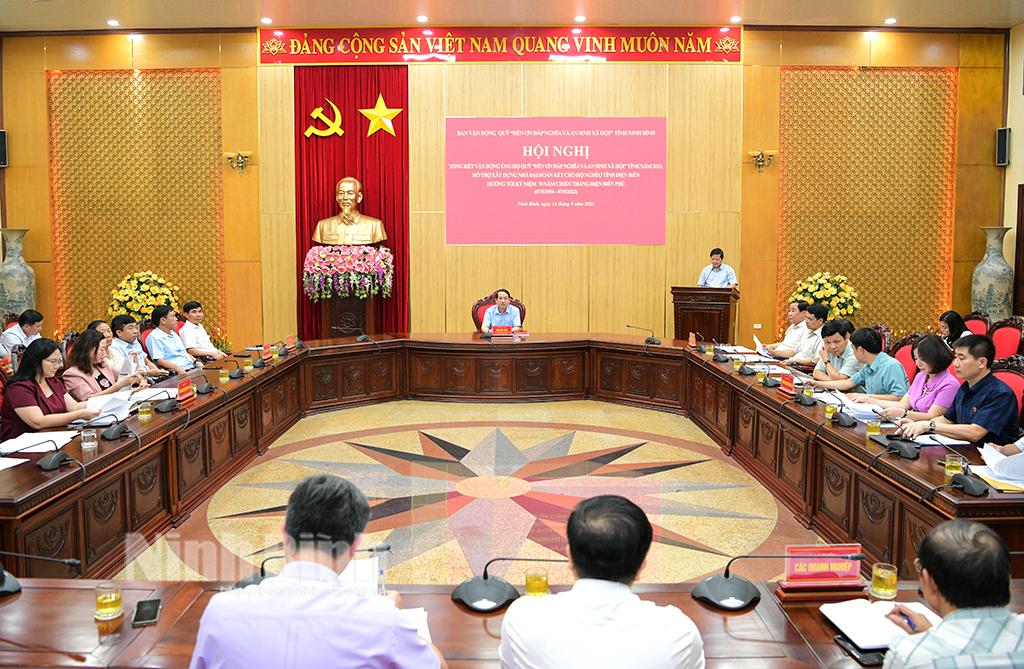 Tổng kết công tác vận động ủng hộ Quỹ Đền ơn đáp nghĩa và an sinh xã hội tỉnh năm 2023