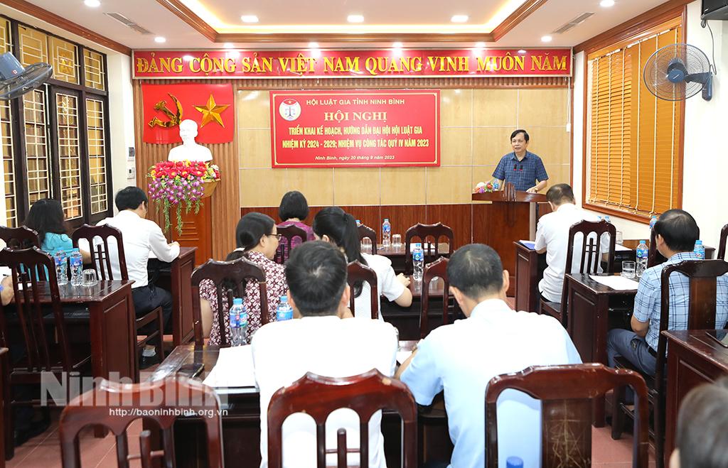 Hội Luật gia tỉnh triển khai kế hoạch, hướng dẫn Đại hội Hội Luật gia nhiệm kỳ 2024-2029