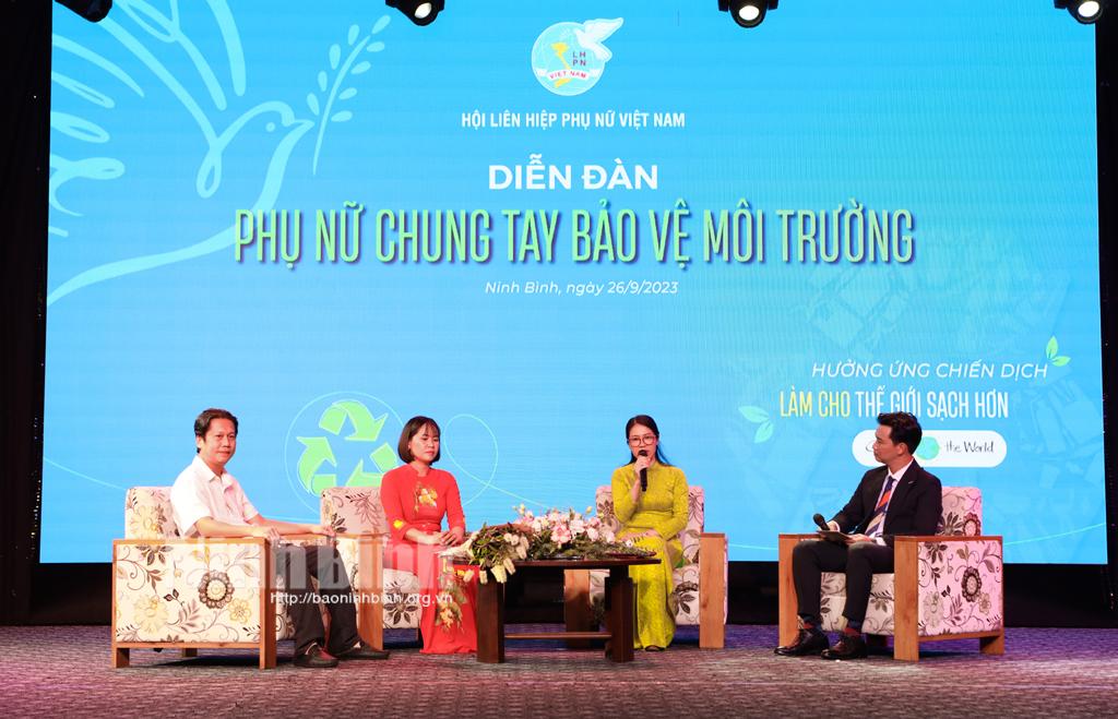 Diễn đàn "Phụ nữ chung tay bảo vệ môi trường"