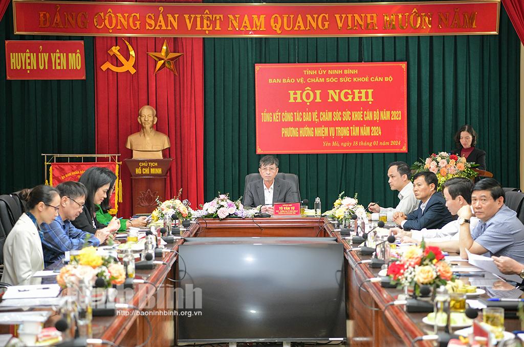 Ban Bảo vệ, chăm sóc sức khỏe cán bộ tỉnh triển khai nhiệm vụ năm 2024