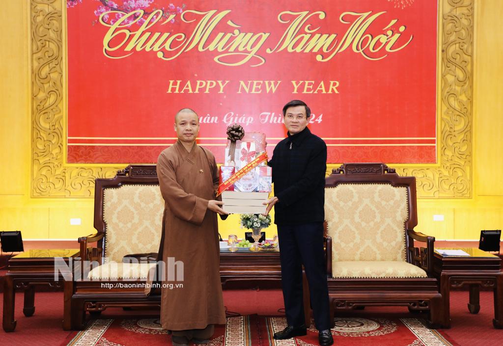 Các tổ chức tôn giáo tỉnh thăm, chúc Tết Tỉnh ủy, HĐND, UBND, Ủy ban MTTQ Việt Nam tỉnh