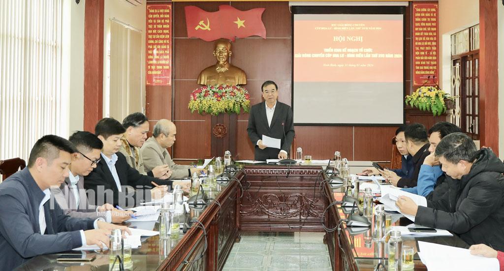 Triển khai kế hoạch tổ chức Giải Bóng chuyền cúp Hoa Lư-Bình Điền lần thứ XVIII