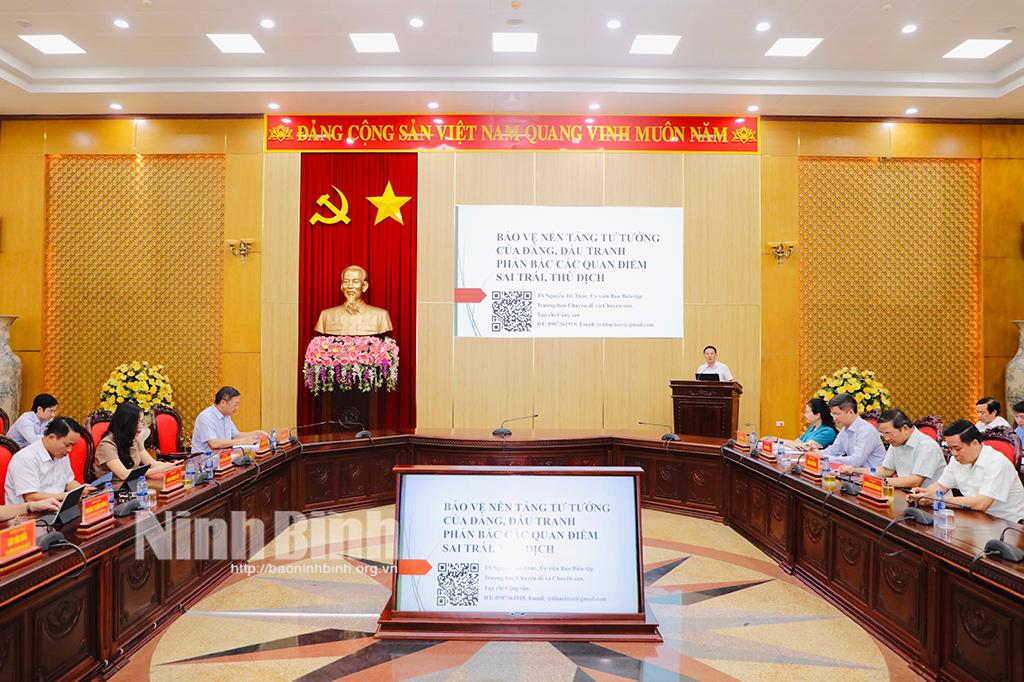 Hội nghị bồi dưỡng nghiệp vụ công tác bảo vệ nền tảng tư tưởng của Đảng năm 2024