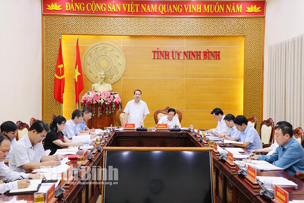 Hội nghị Ban Thường vụ Tỉnh ủy