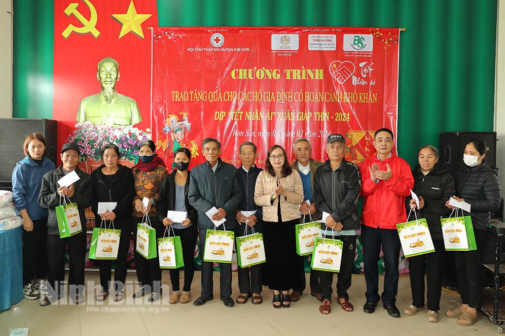Hội Chữ thập đỏ huyện Kim Sơn tổ chức Chương trình "Tết nhân ái - Xuân Giáp Thìn 2024"